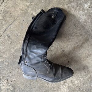 DeNiro Black equestrian Riding Boots